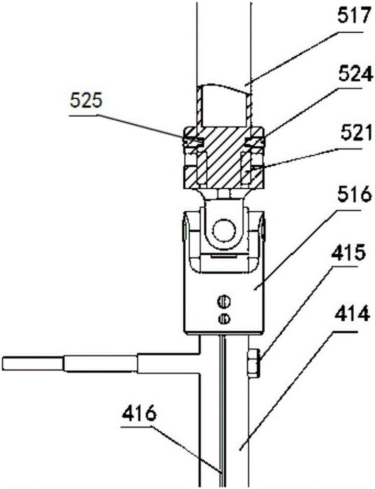 Telescopic spraying teaching mechanism with hemispherical operation range