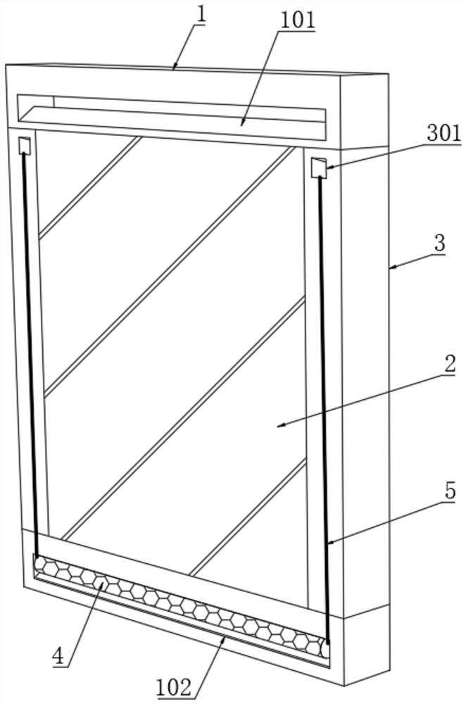 Dust filtering and cleaning type internal and external double-effect ventilation curtain wall