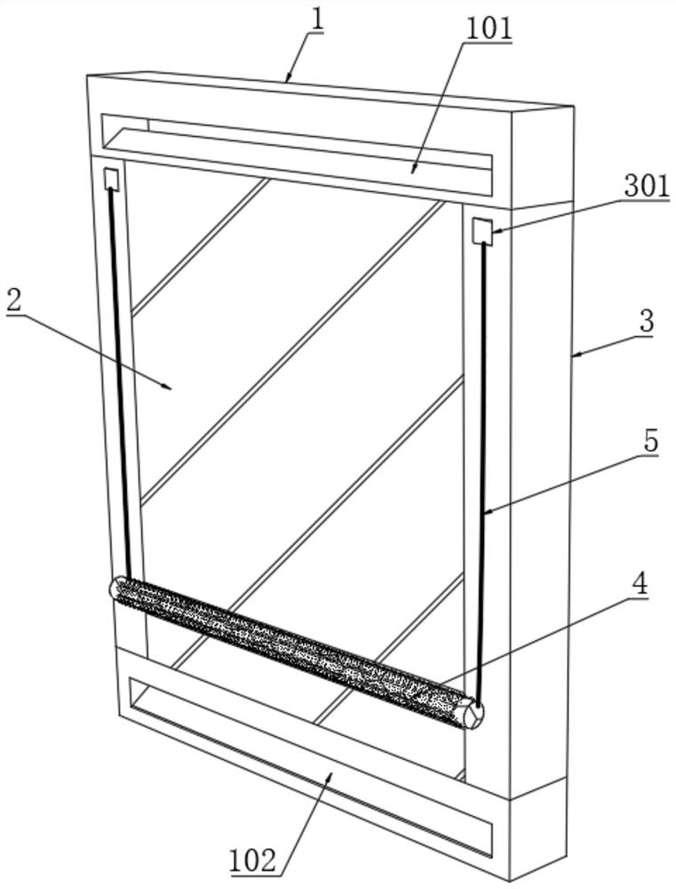 Dust filtering and cleaning type internal and external double-effect ventilation curtain wall