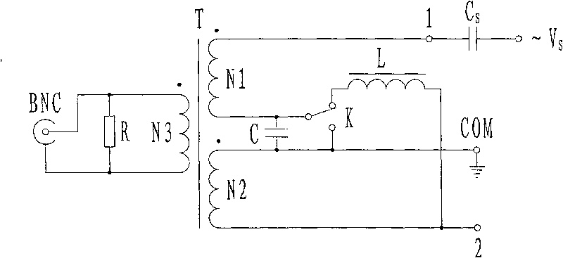 Detection circuit for partial discharge of capacitor