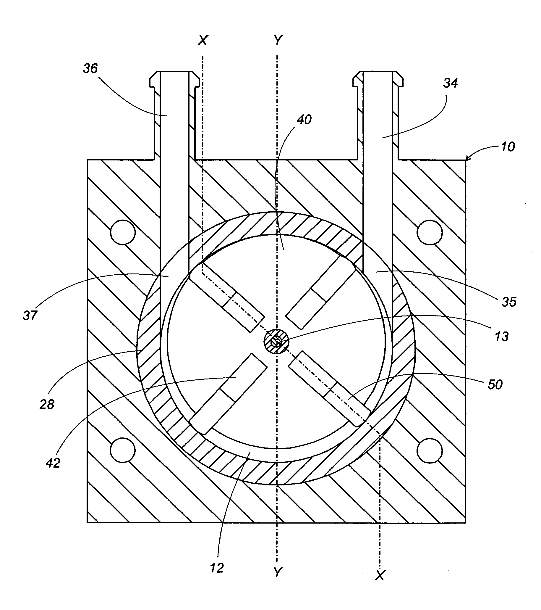 Magnetic drive vane pump