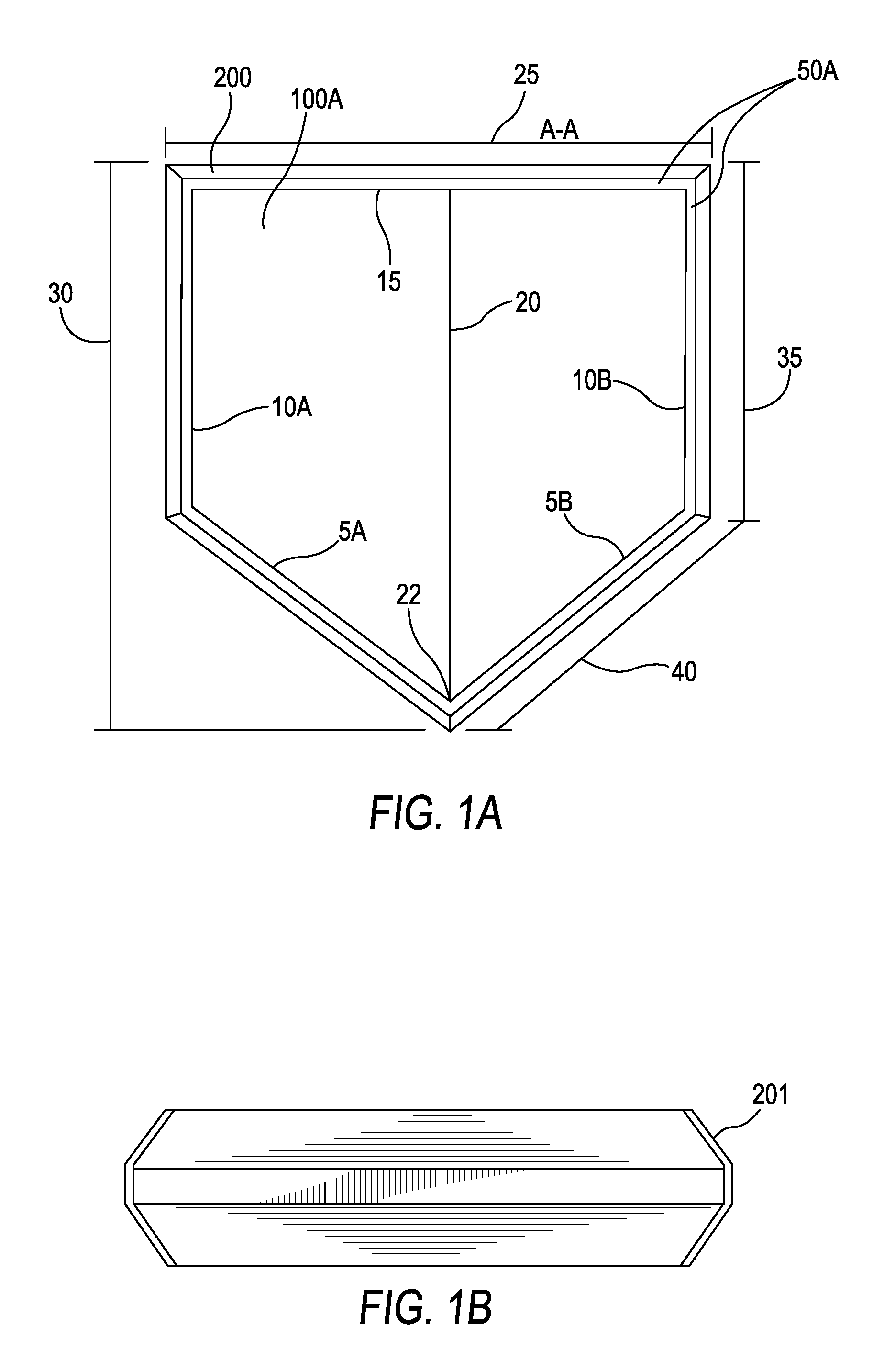 Double-sided home plate