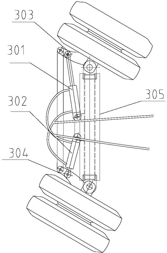 Hydraulic steering system for transporting girder and transporting girder