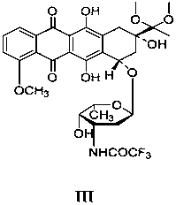 A kind of epirubicin hydrochloride intermediate compound Ⅲ