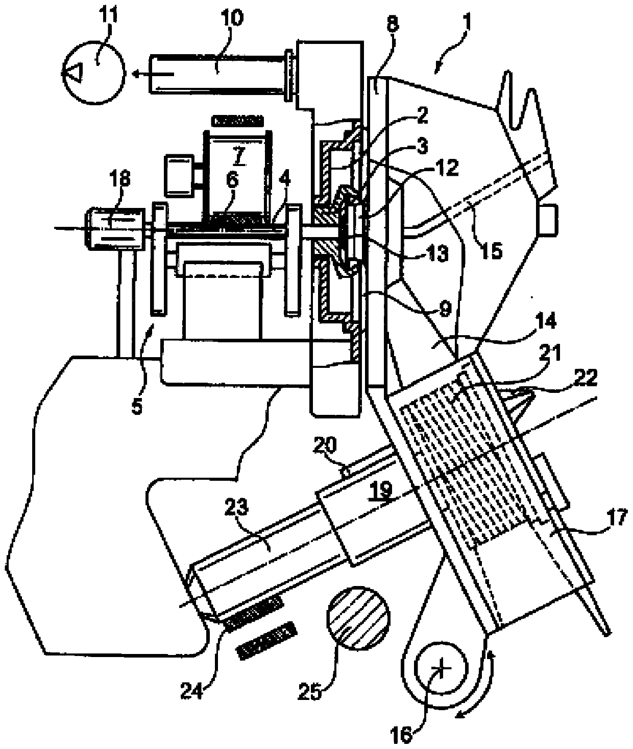 Nozzle fastening system for open-end rotor spinning device