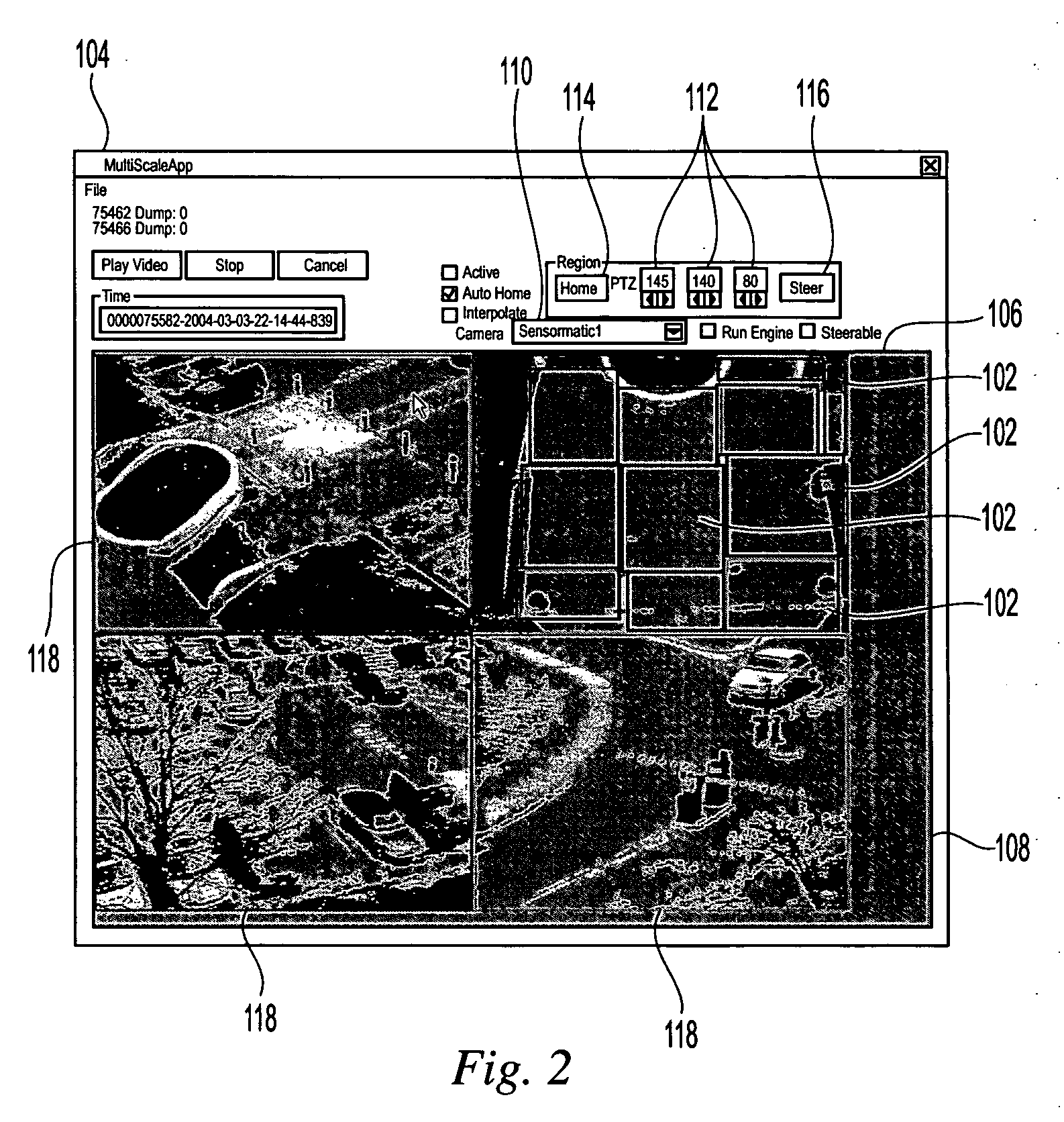 Automatic multiscale image acquisition from a steerable camera