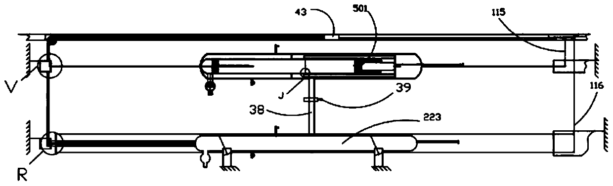 Built-in seamless open cylinder steam catapult with parallel and separate functions