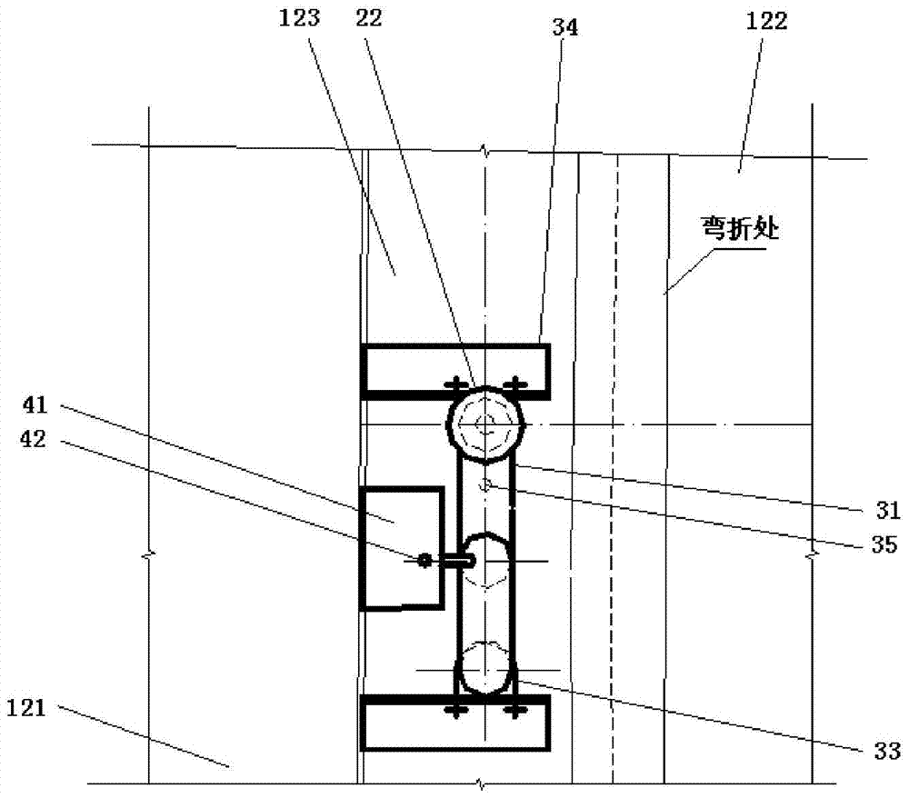 A device for removing liquid accumulation on the piston of a dry gas cabinet