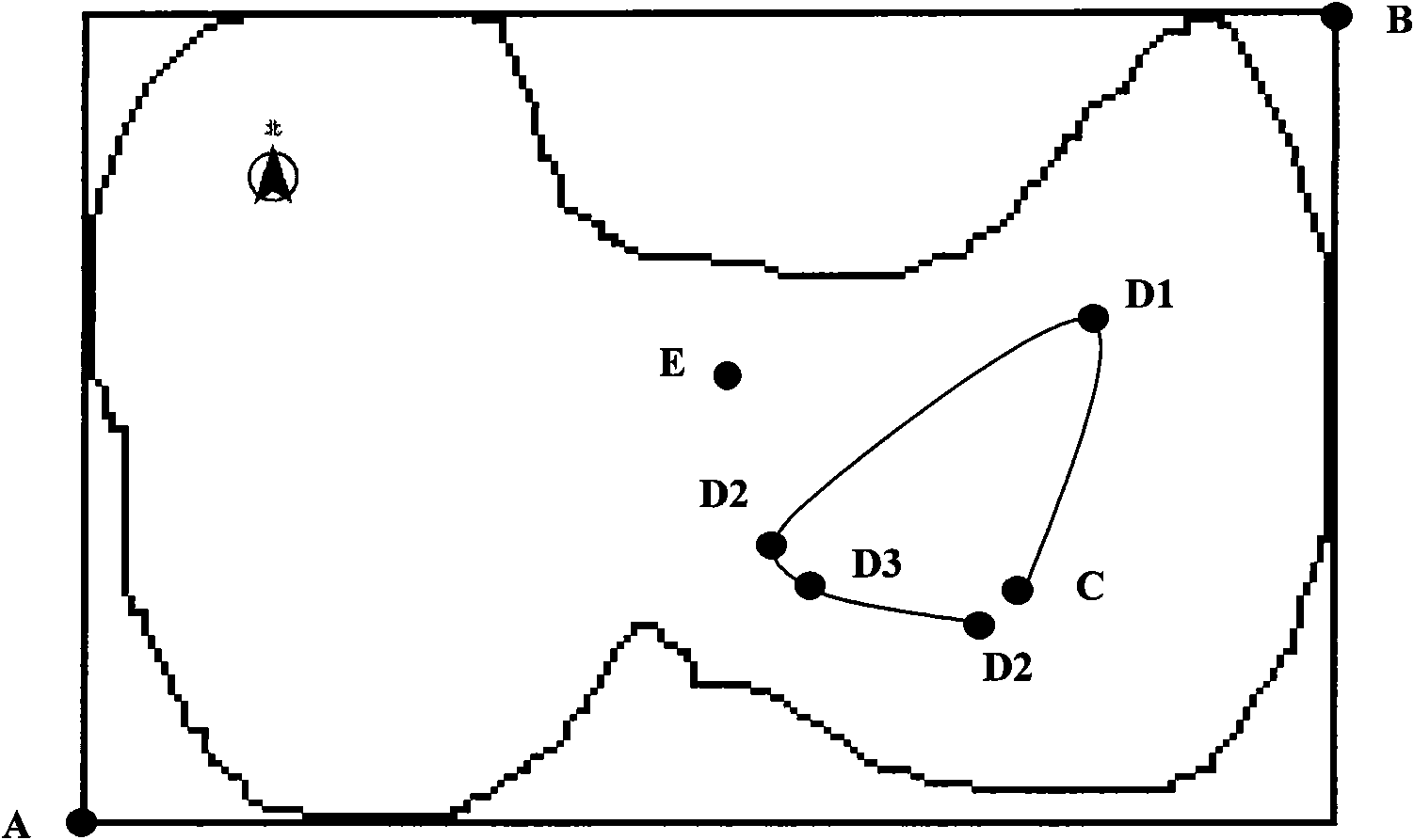 Navigation electronic map data processing method and storage method based on same