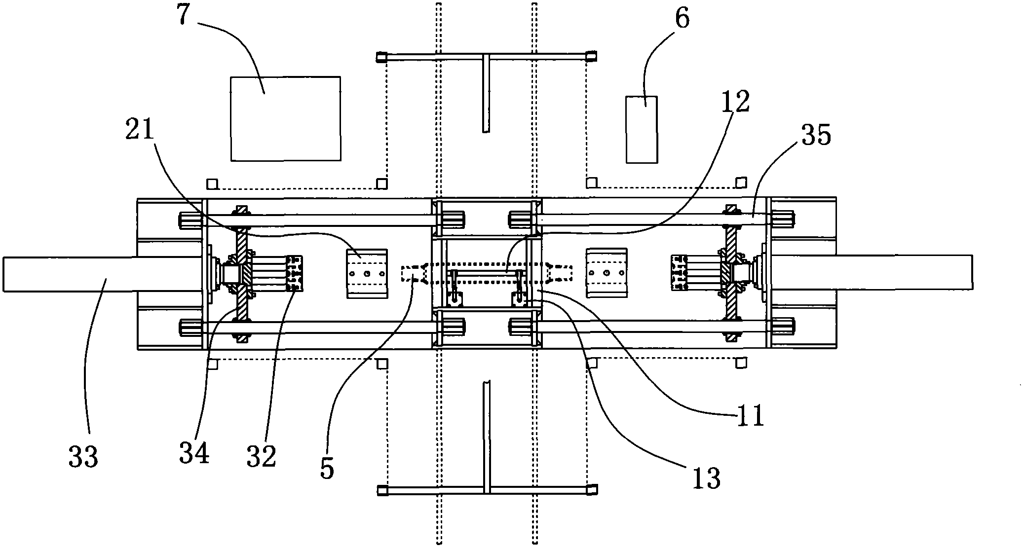 Double-head heating necking method and necking device thereof for thick-wall round tubes