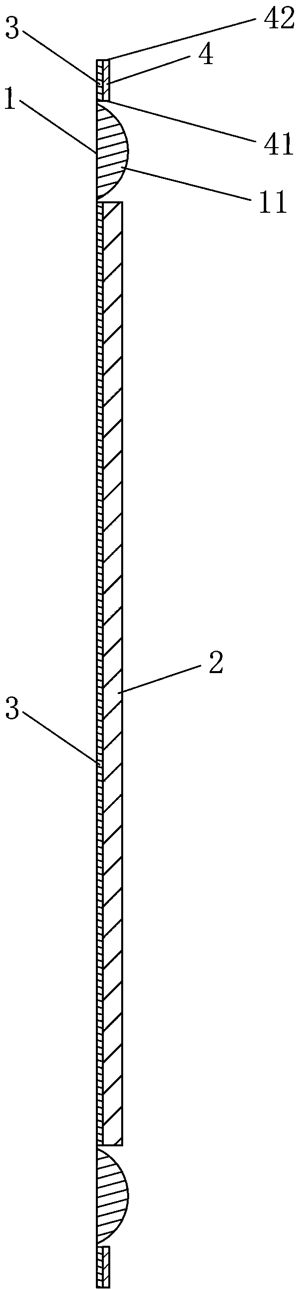 Composite sound film structure and composite technology thereof