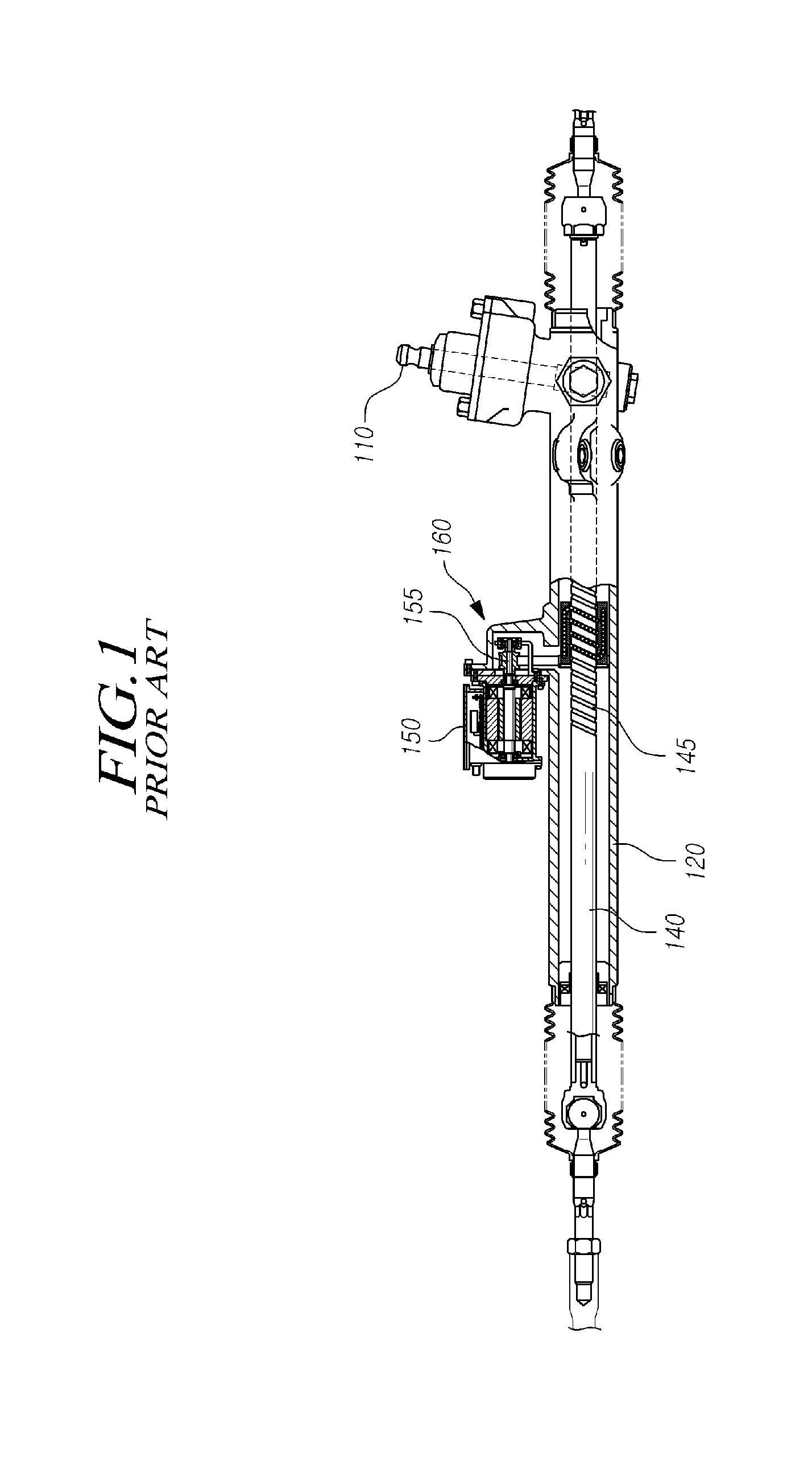 Rack driving-type power assisted steering apparatus