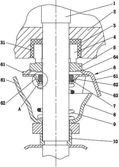 Integral mechanical sealing device for pump