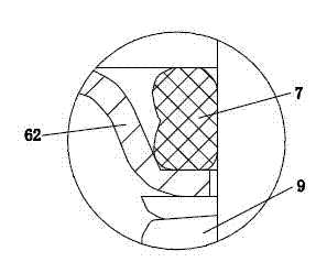 Integral mechanical sealing device for pump