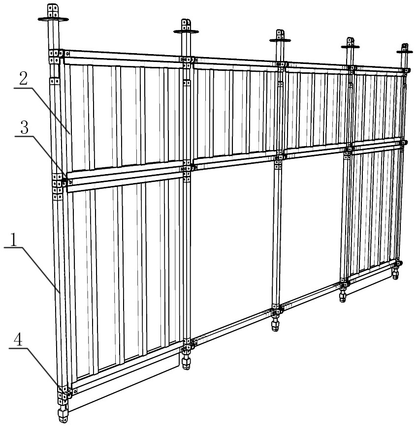 A kind of frame construction model, assembled frame construction model and three-dimensional frame construction model