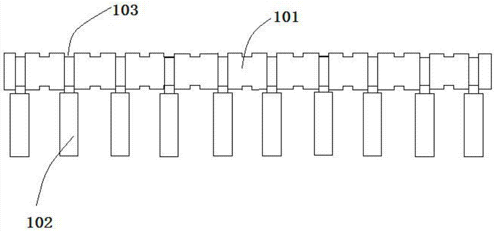 Pipeline device matched with fresh air system