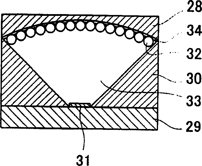 Display device and mfg. method for particles used in image display