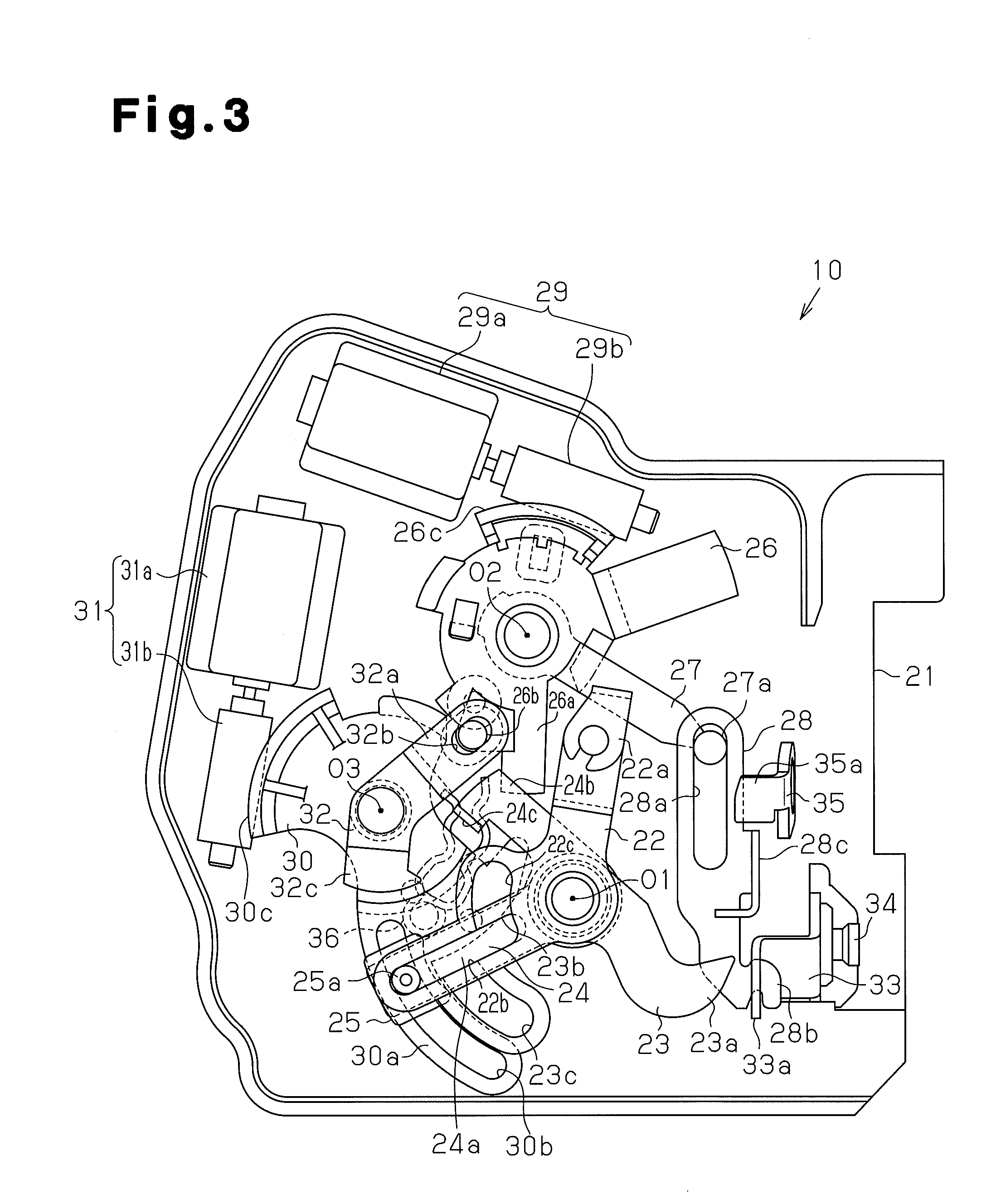 Vehicle door lock device