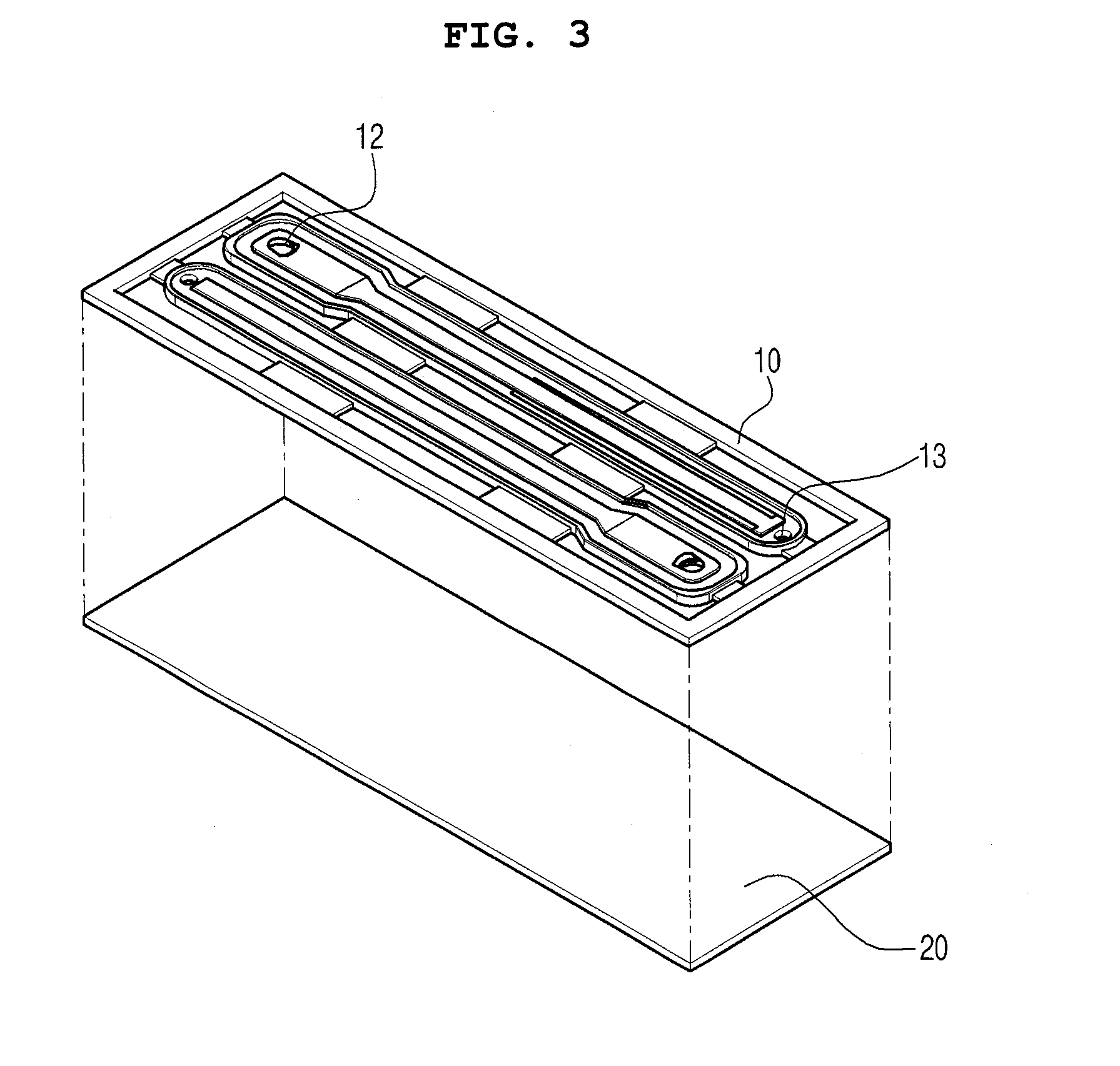 Module for detecting analytes in fluids and chip having the same