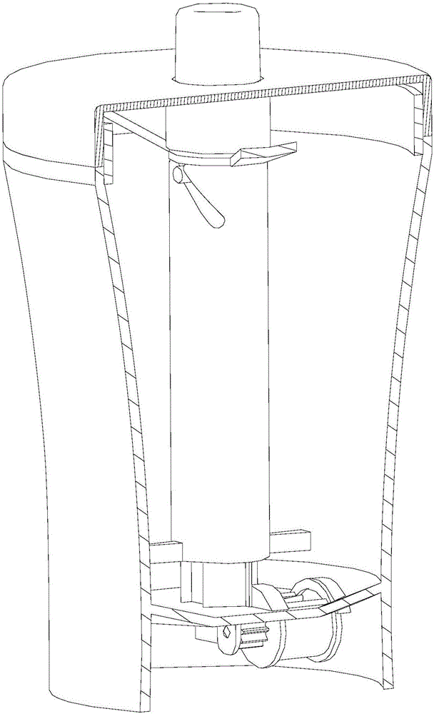 Tank realizing quantitative material discharging function