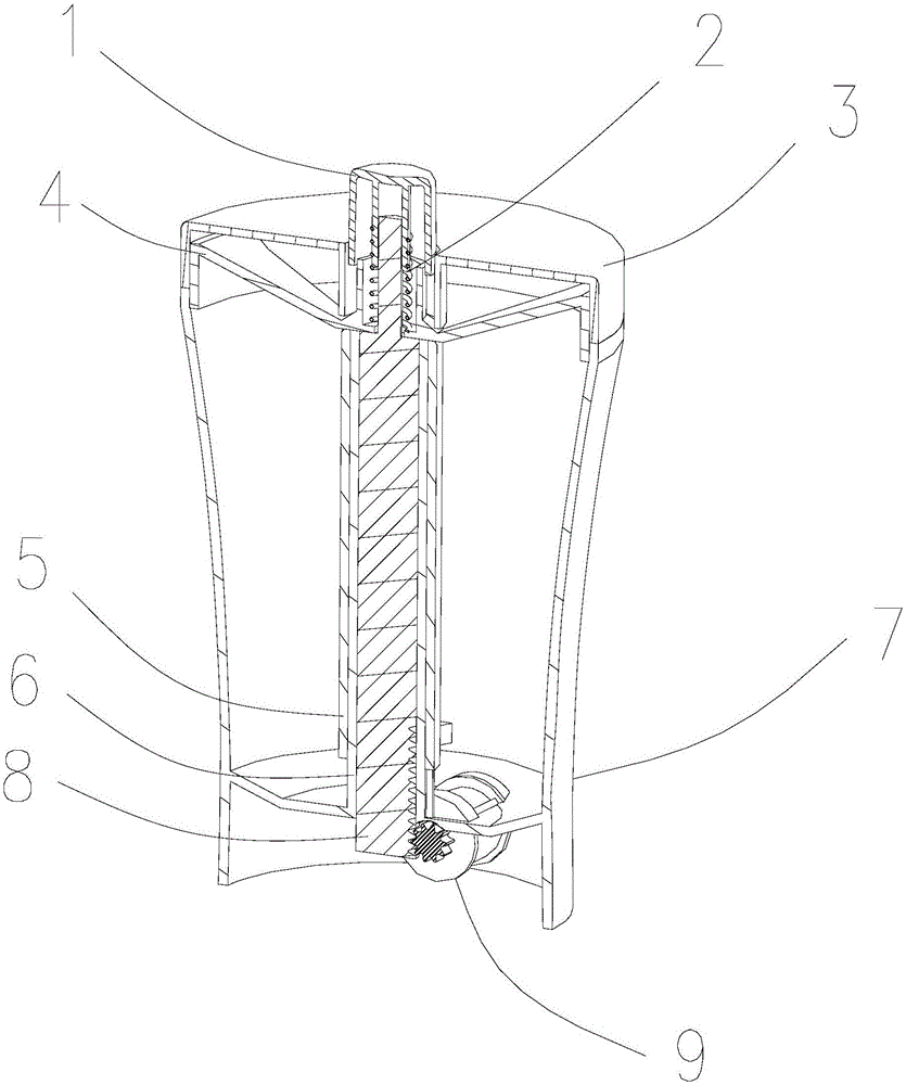 Tank realizing quantitative material discharging function