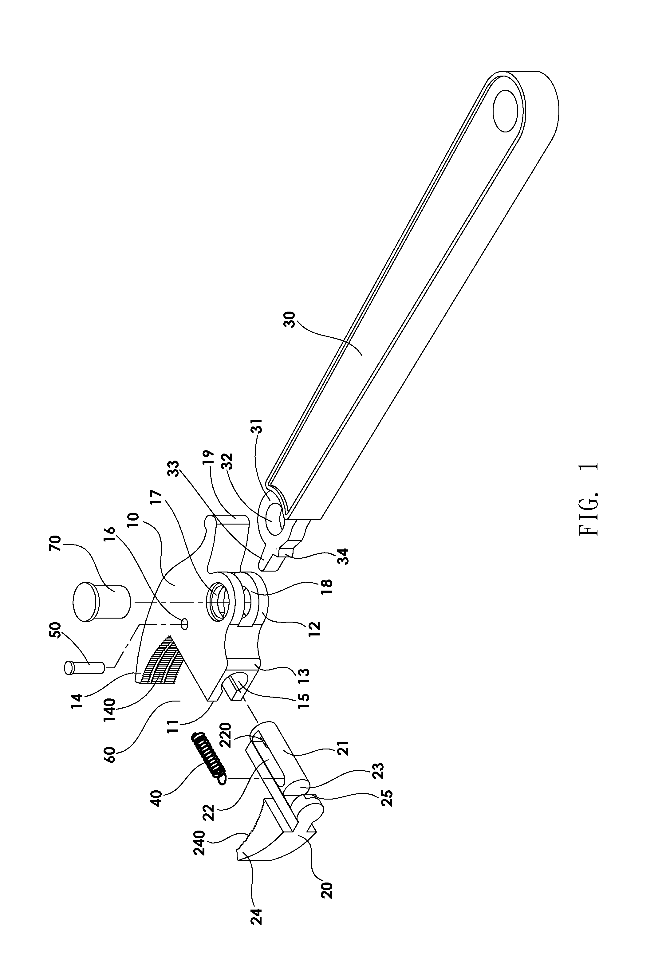 Adjustable wrench