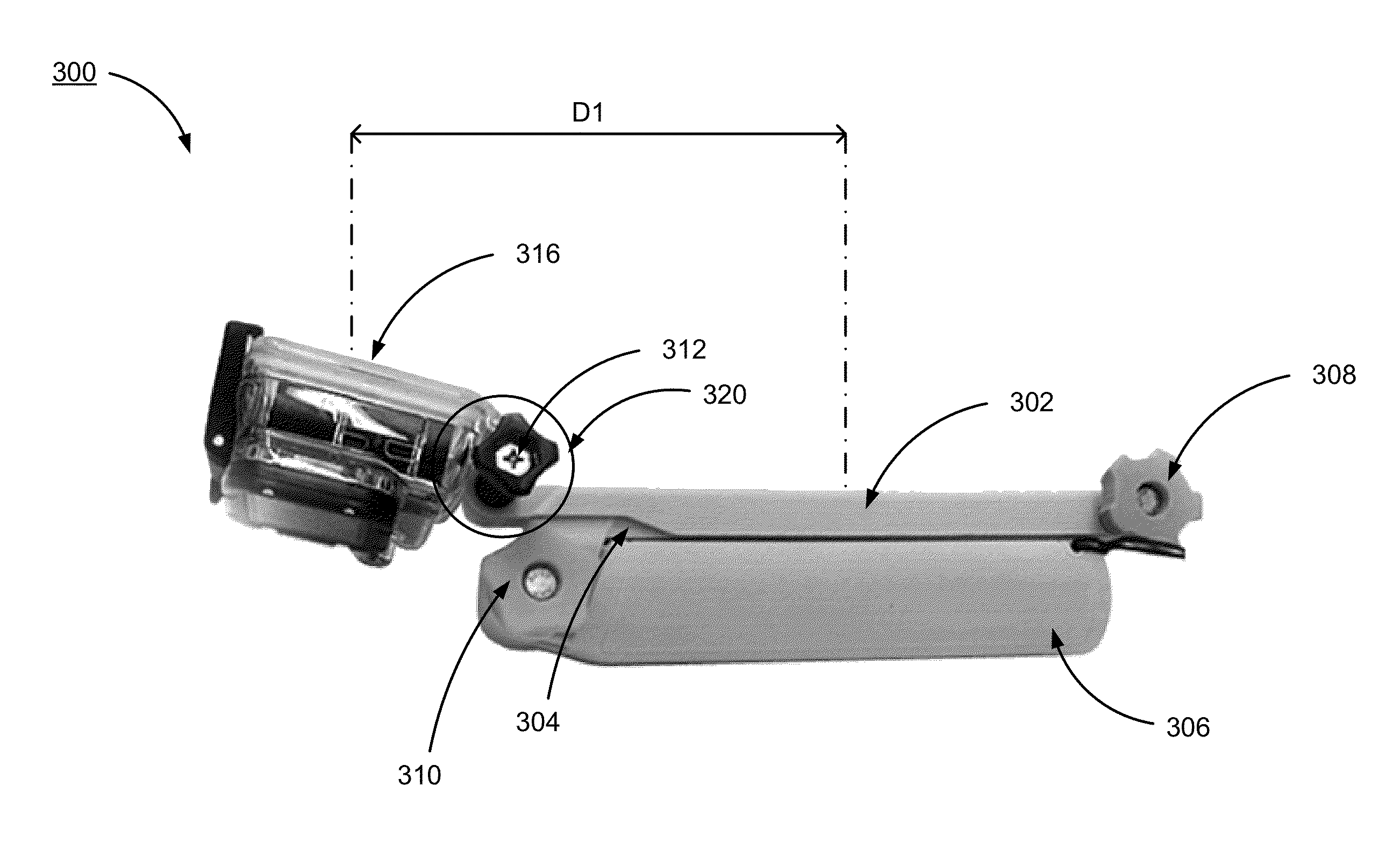 Camera mountable arm