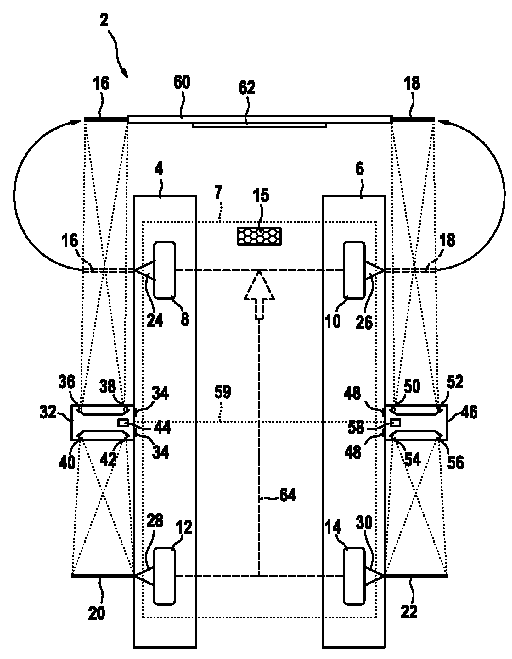 Method for adjusting or calibrating a vehicle surrounding sensor, and a vehicle surrounding sensor adjustment or calibration system