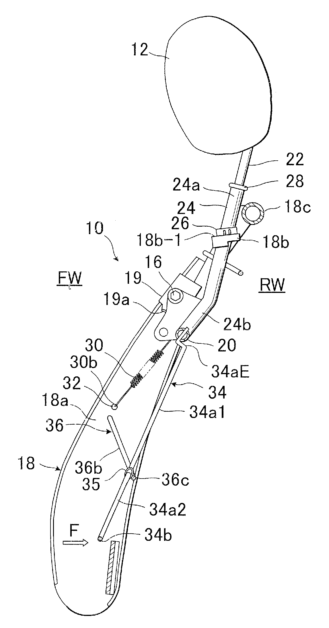 Seat back structure of vehicle seat