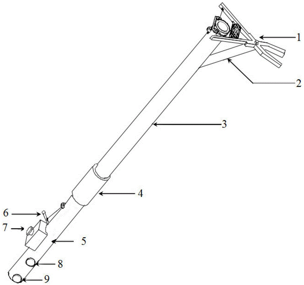 Auxiliary tool for resistive current testing wire of 750KV lightning arrester