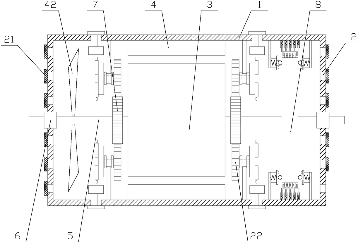 New energy automobile motor with stable rotation and automatic adjustment function