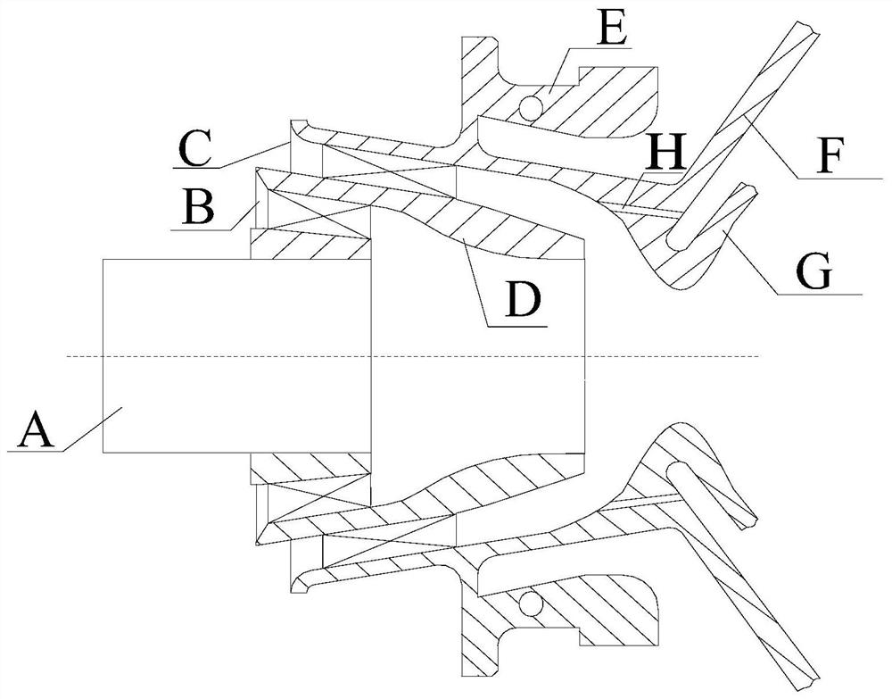 Machining ring type pre-film cyclone