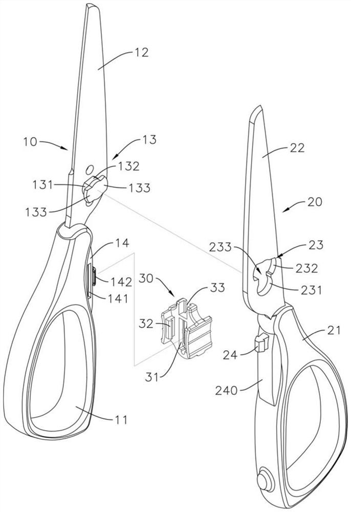 Scissors with anti-falling structure