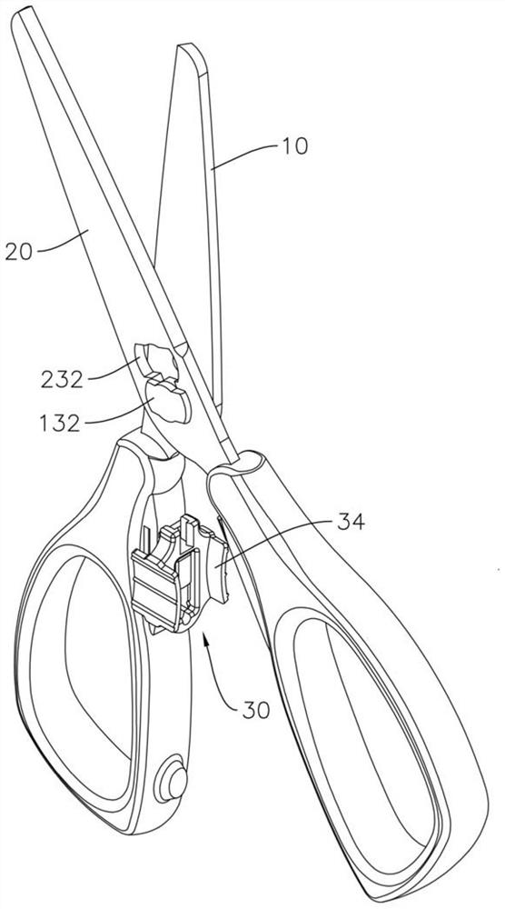 Scissors with anti-falling structure