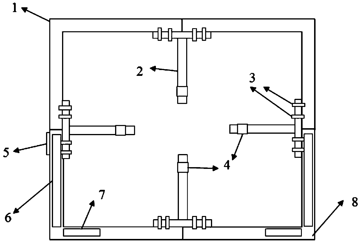 A kind of transient electromagnetic wire frame for railway tunnel and using method