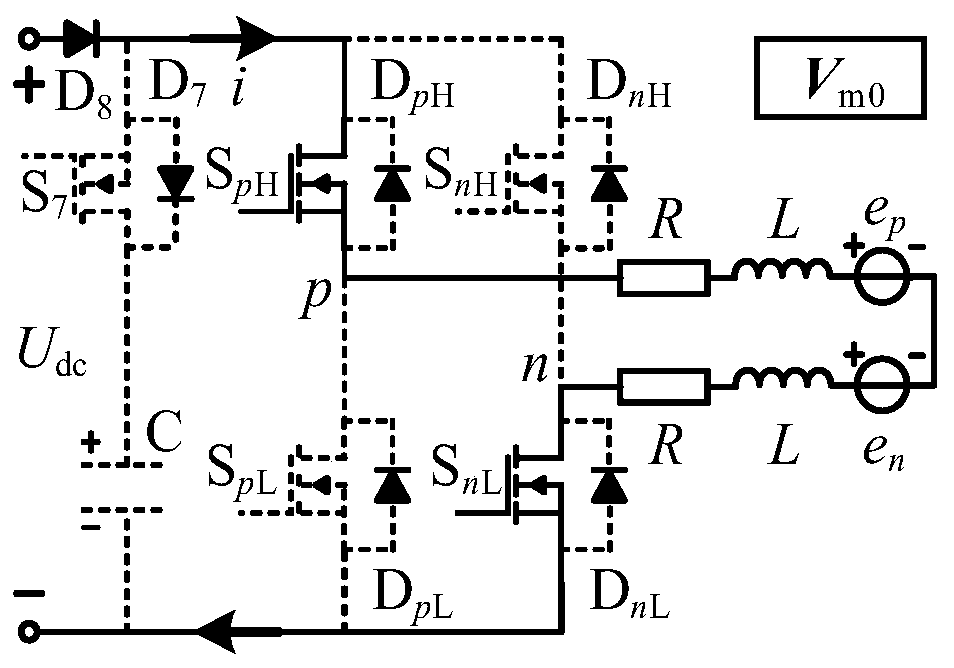 Commutation torque fluctuation suppression method of brushless DC motor driven by non-inductive boost topology