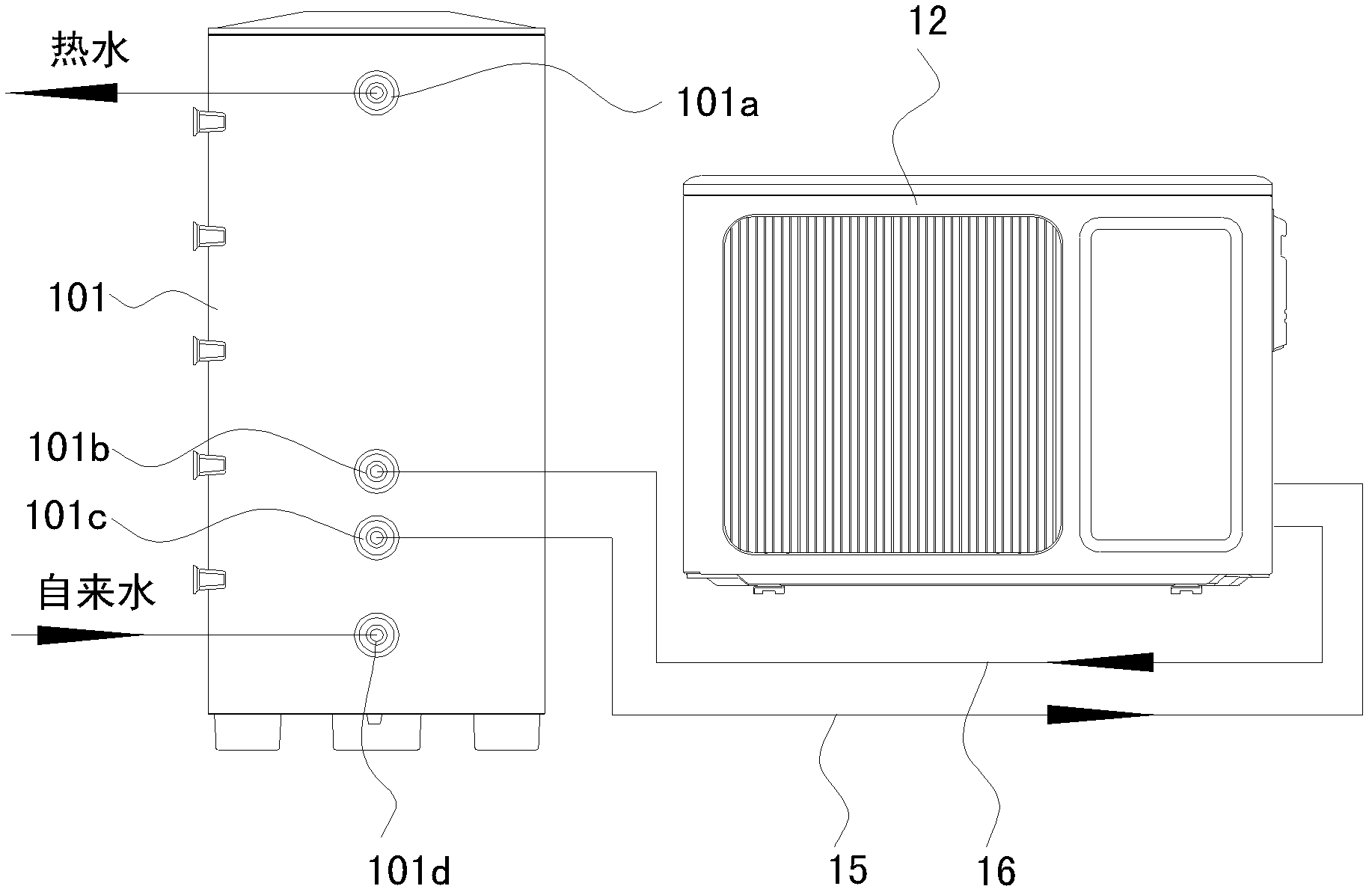 Water storage tank and water storage type water heater applying the same