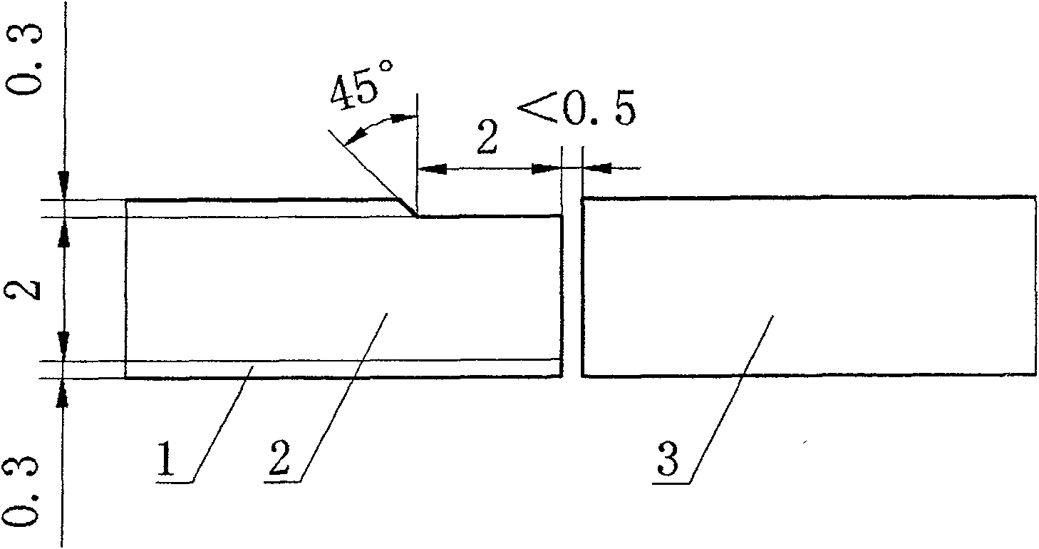 Filler wire argon tungsten arc process of super nickel/NiCr stacking compound material