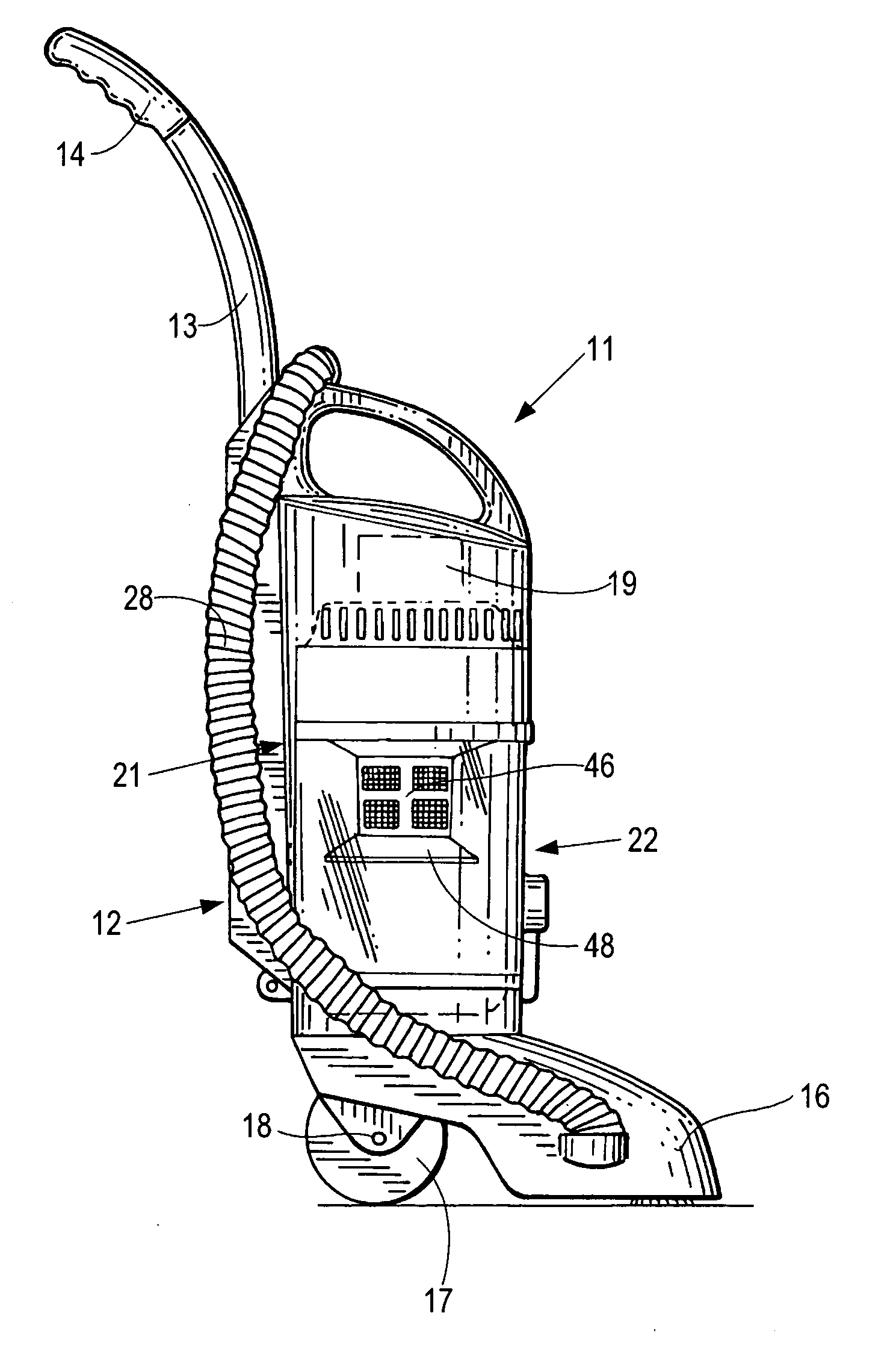 Light weight bagless vacuum cleaner