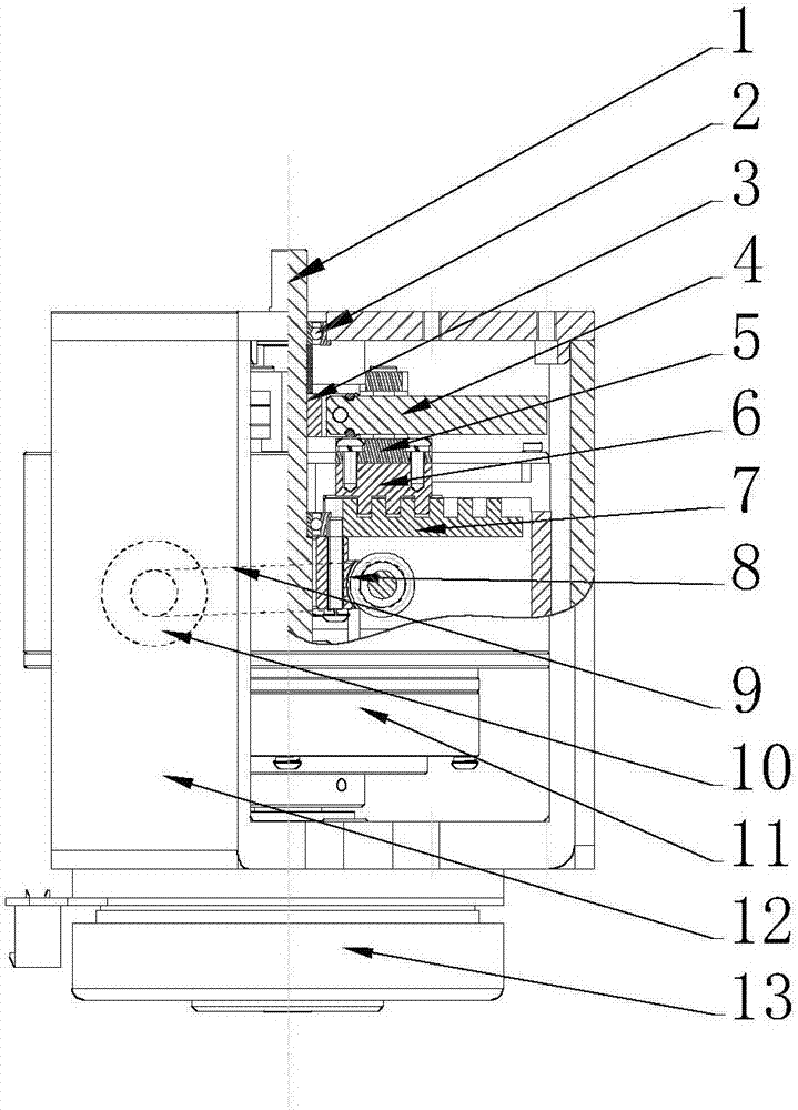 A robot elastic joint with adjustable stiffness