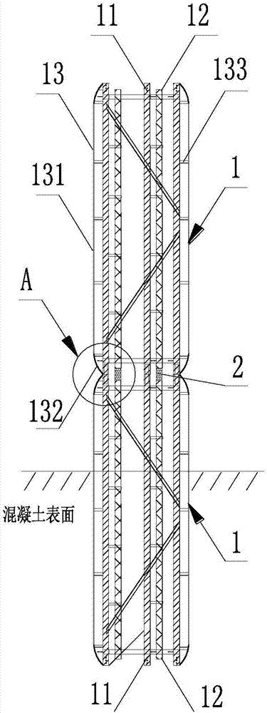 Mudjack pipe frame for steel pipe pile and layout method of mudjack pipe frame