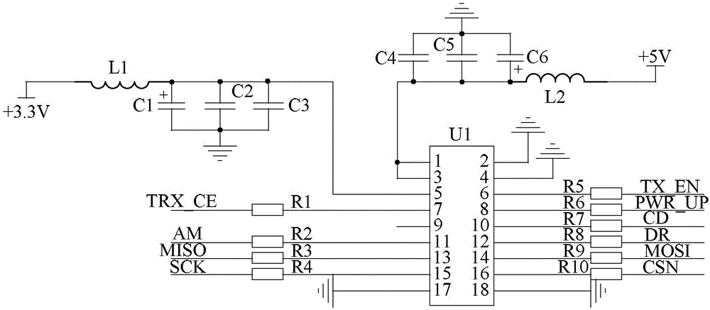 Accurate temperature measuring system for high-voltage switch cabinet busbar