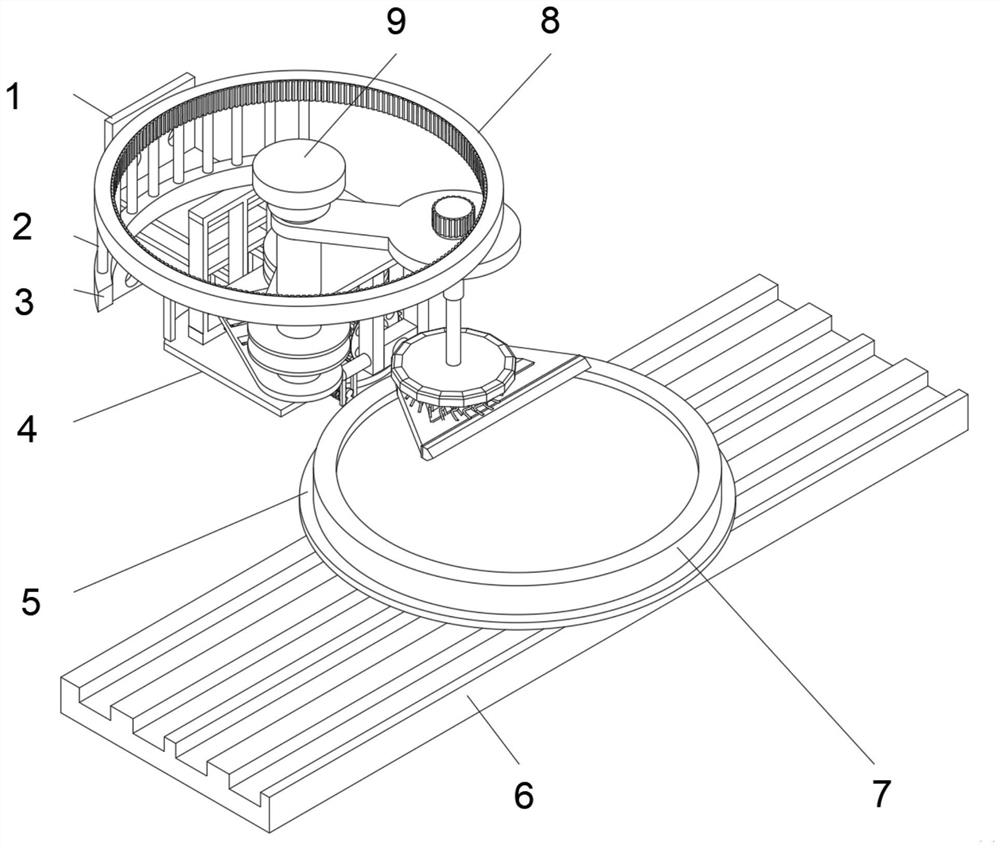 Metal powder processing, paving and forming device