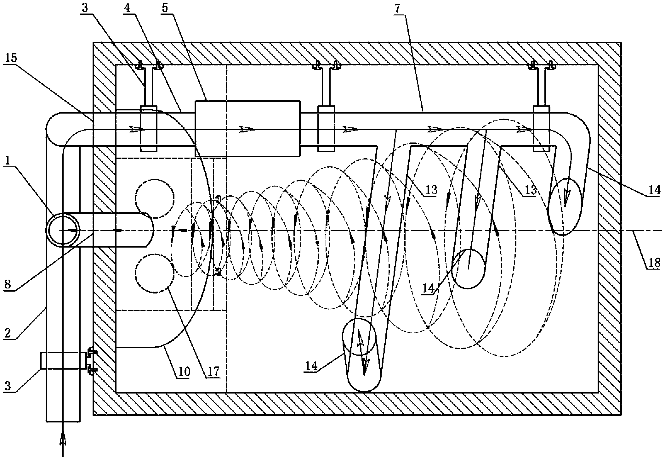 Positive-pressure vortex type disassembly-free washable range hood