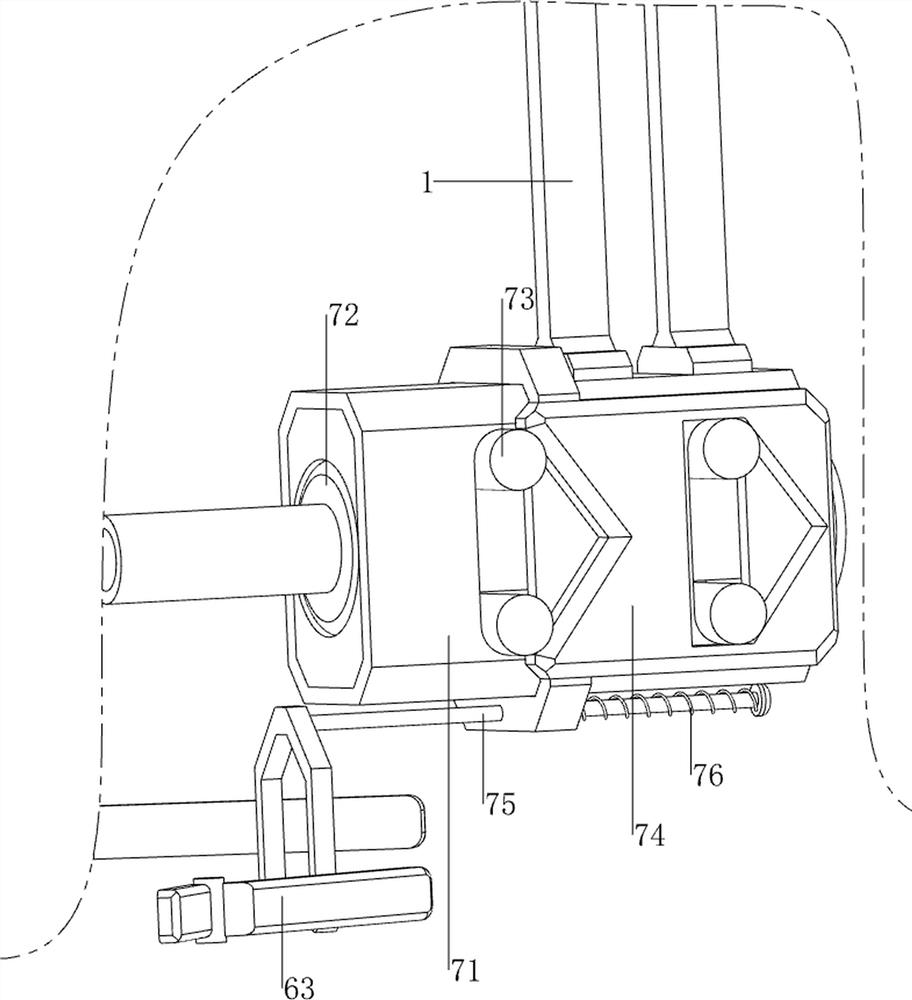 Gall-stone taking-out device for hepatobiliary surgery department