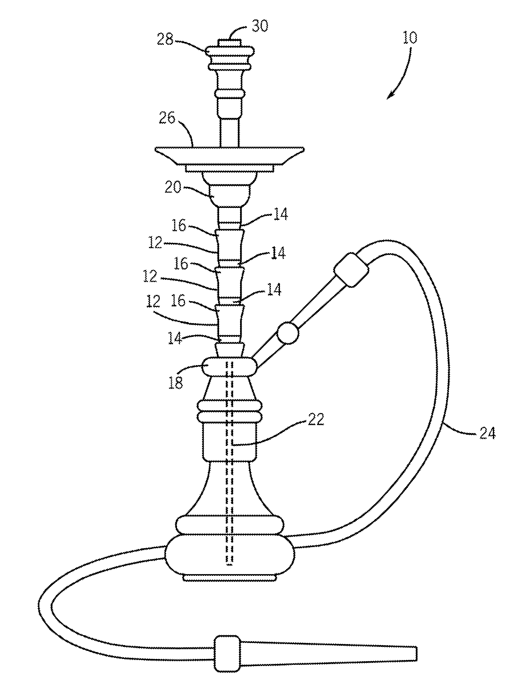 Modularized smoking device