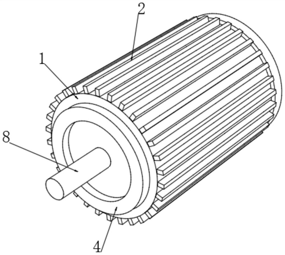 Air separation type high-stability motor