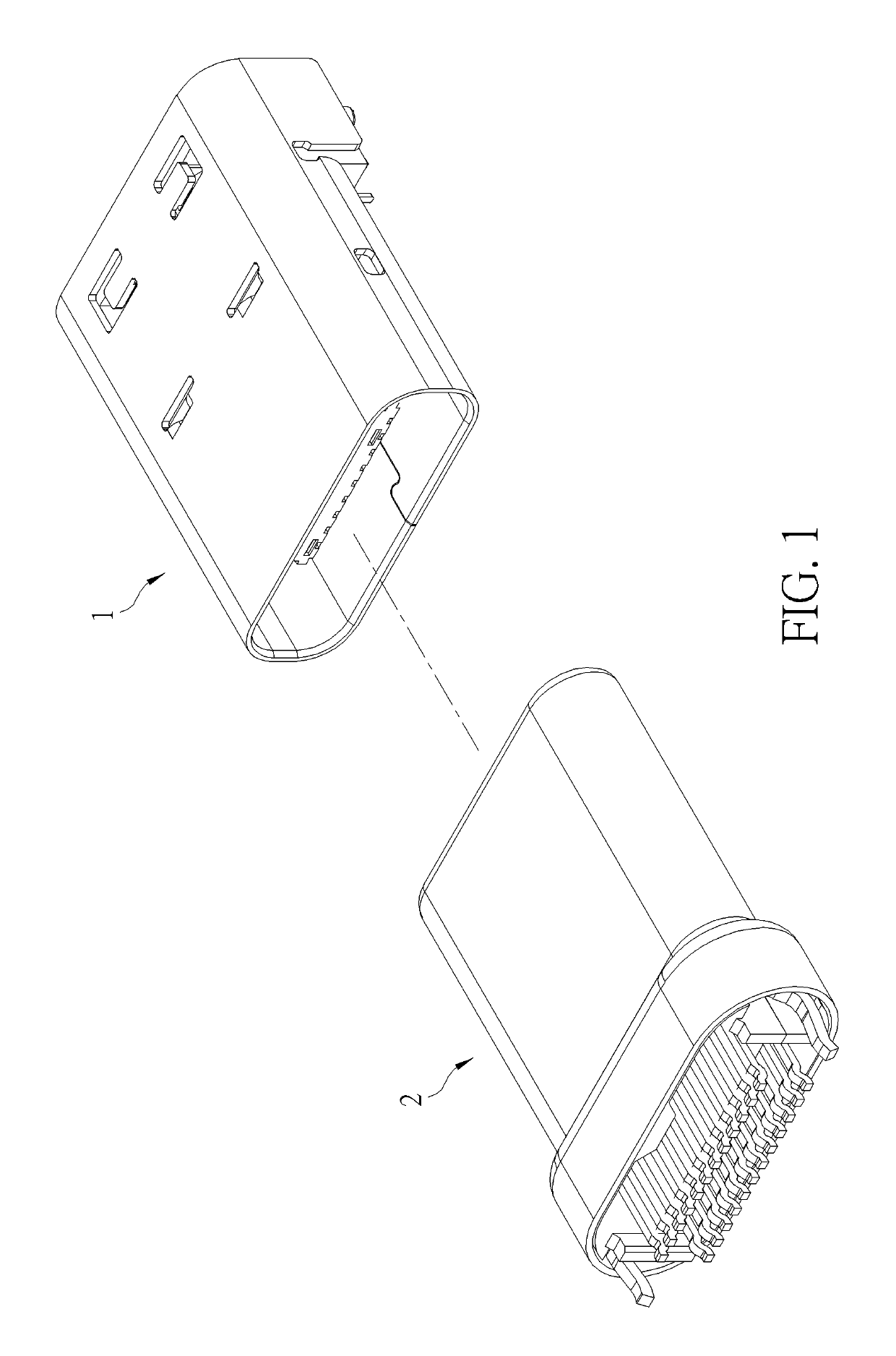 Electrical receptacle connector with an enhanced structural strength of a tongue