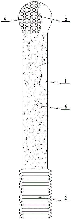 Supporting rod for femoral head necrosis