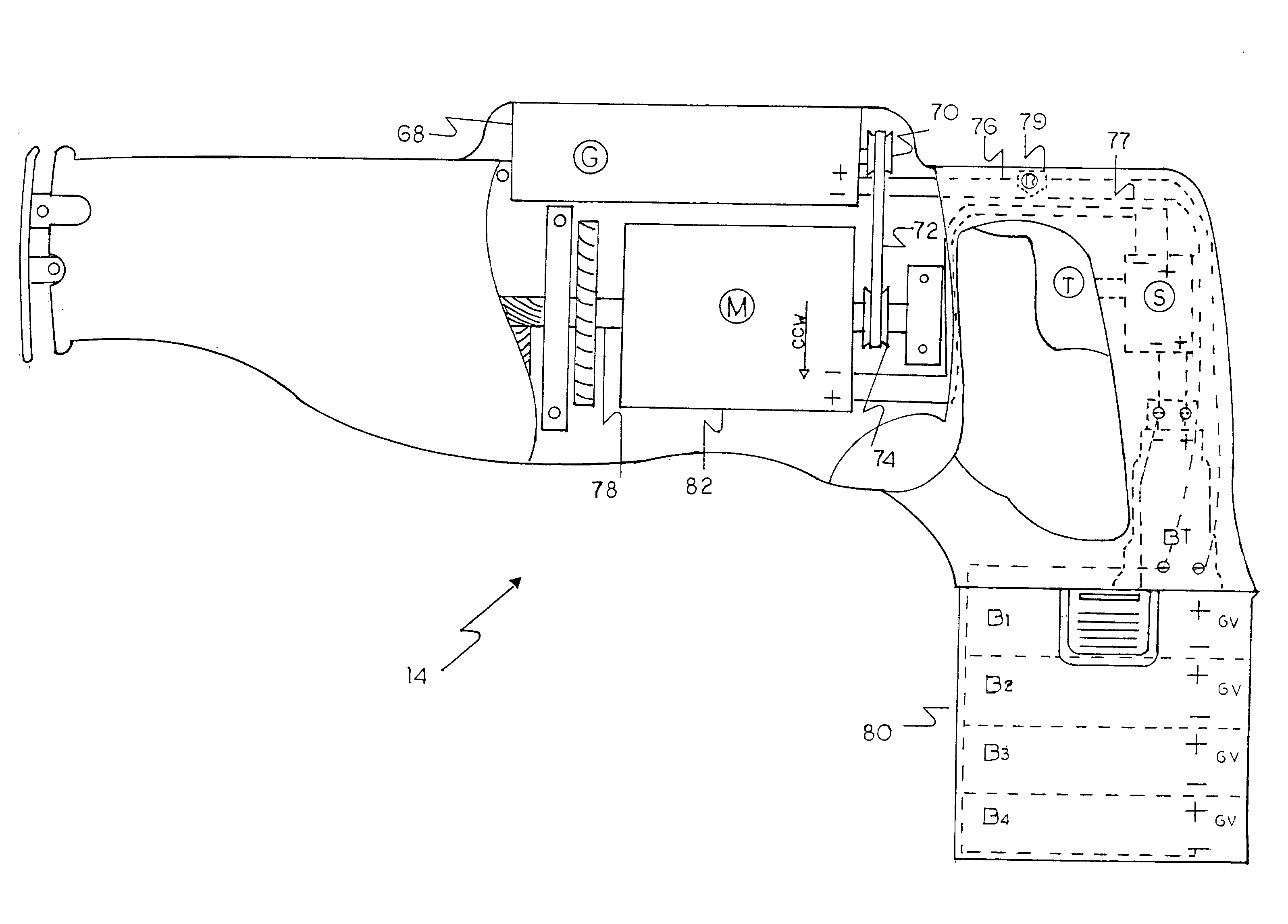 Automatic selfcharging power tools